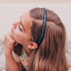 6 Non - Slip Glitter Headbands - FROG SAC