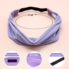 Adjustable No Slip Mesh Sport Headbands - 3 Pack - FROG SAC