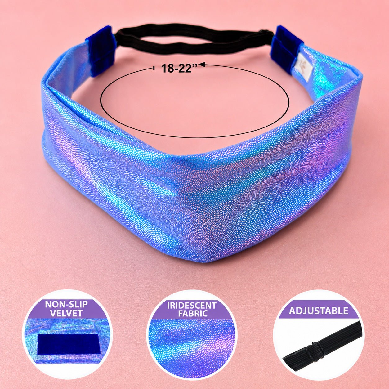 Adjustable No Slip Mesh Sport Headbands - 3 Pack (Copy) - FROG SAC