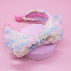 Big Bow Headband - Double Layer Rainbow Mini Rosette - FROG SAC