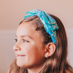 Big Bow Headband - Double Layer Sequin - FROG SAC