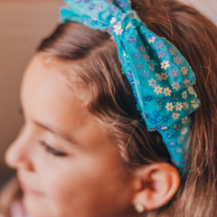 Big Bow Headband - Double Layer Sequin - FROG SAC