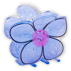 Bksmartz Designs x Frog Sac Blue Flower Hair Claw Clip - FROG SAC