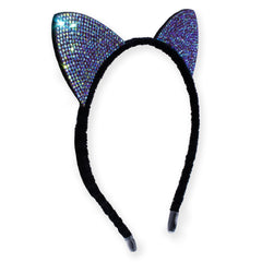 Cat Ear Headband - Dual Sided Rhinestone - FROG SAC