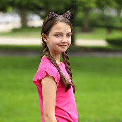 Cat Ears Headband - Dual Sided Rhinestone - FROG SAC