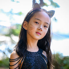 Cat Ears Headband - Dual Sided Rhinestone - FROG SAC