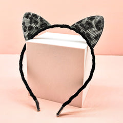 Cat Ears Headband - Dual Sided Rhinestone - FROG SAC