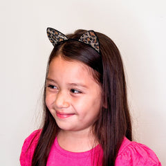 Cat Ears Headband - Dual Sided Rhinestone - FROG SAC