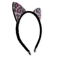 Cat Ears Headband - Dual Sided Rhinestone - FROG SAC