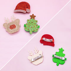 Christmas Charm Headband and Hair Clips - Interchangeable Hairband - FROG SAC