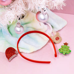 Christmas Charm Headband and Hair Clips - Interchangeable Hairband - FROG SAC