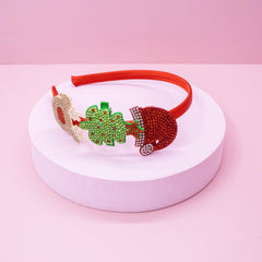 Christmas Charm Headband and Hair Clips - Interchangeable Hairband - FROG SAC