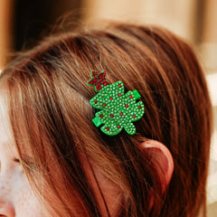 Christmas Charm Headband and Hair Clips - Interchangeable Hairband - FROG SAC