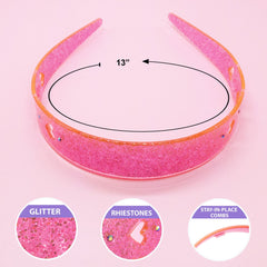 Heart Headband - Glitter Acetate - FROG SAC