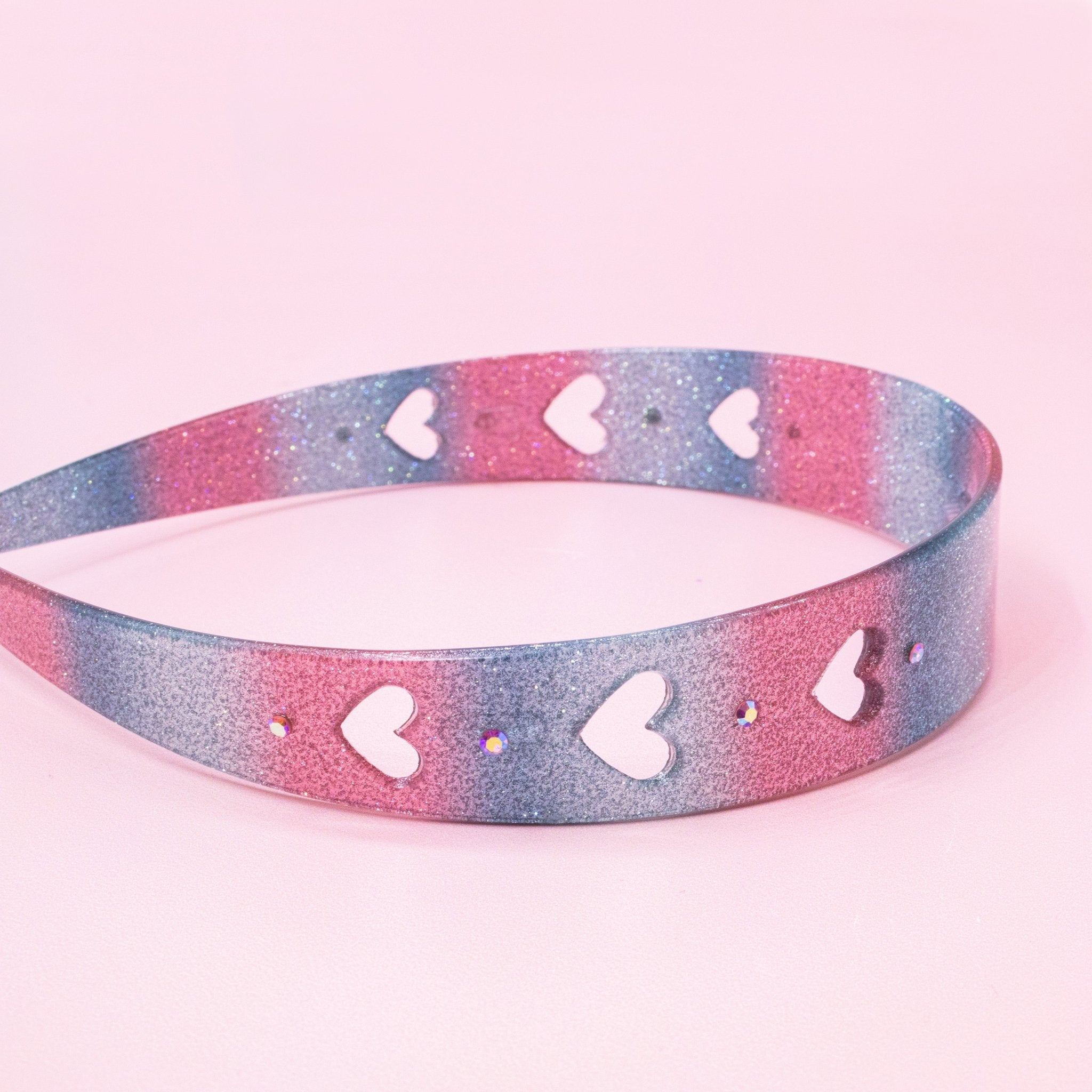 Heart Headband - Glitter Acetate - FROG SAC