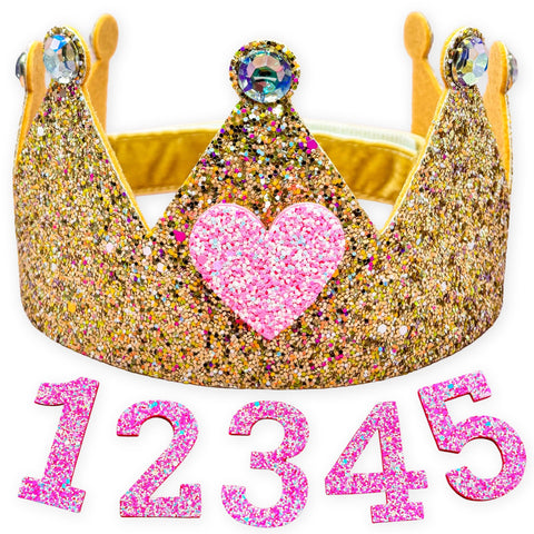 Interchangeable Happy Birthday Crown (1-5 Years) - FROG SAC