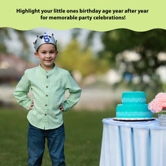 Interchangeable Happy Birthday Crown (1-5 Years) - FROG SAC