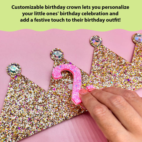 Interchangeable Happy Birthday Crown (1-5 Years) - FROG SAC