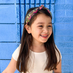 Kids Sequin Knot Headband - Rainbow - FROG SAC