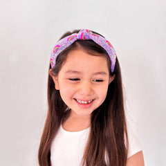 Kids Sequin Knot Headband - Rainbow - FROG SAC