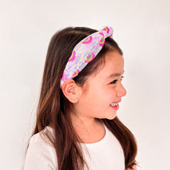 Kids Sequin Knot Headband - Rainbow - FROG SAC