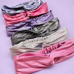 Metallic Mermaid Knot Headbands - 6 Pack - FROG SAC