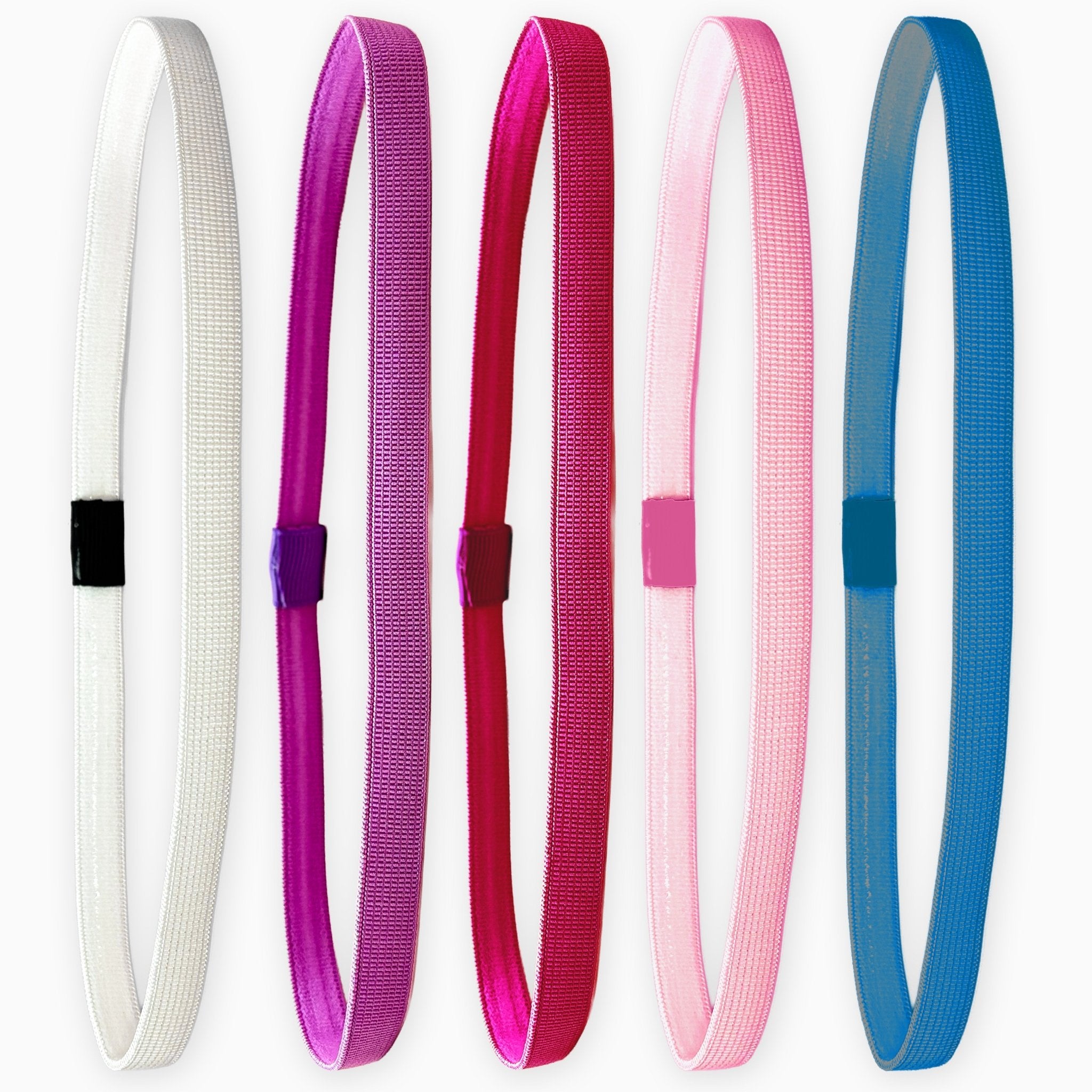 No Slip Elastic Tie Dye Sports Headbands - 5 Pack - FROG SAC