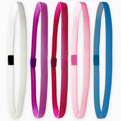 No Slip Elastic Tie Dye Sports Headbands - 5 Pack - FROG SAC
