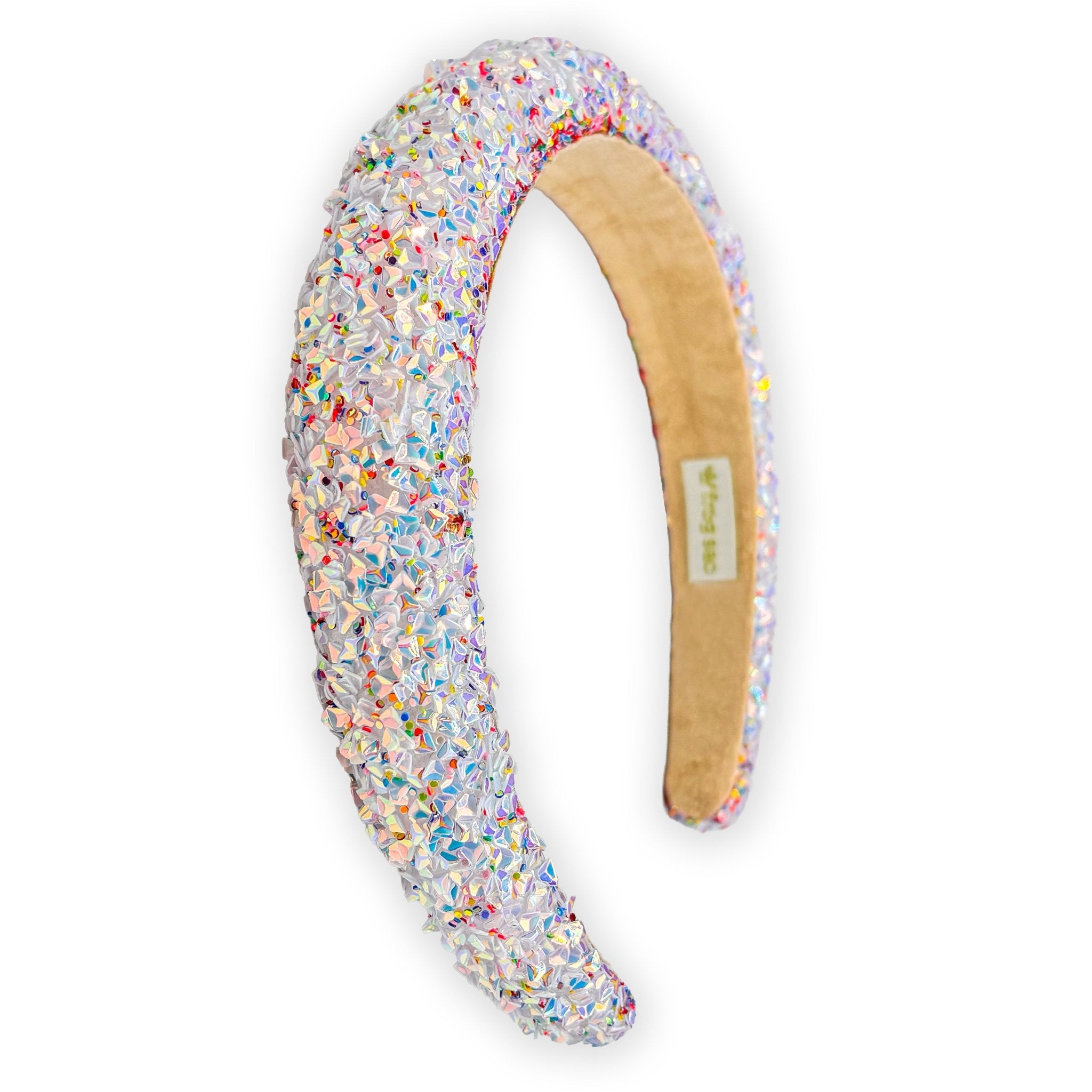 Padded Sparkly Headband - Chunky Sequin Hair Band - FROG SAC