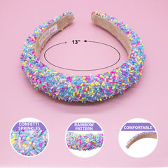 Padded Sprinkles Headband - FROG SAC