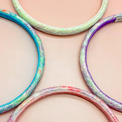 Thin Glitter Lace Headbands - 4 Pack