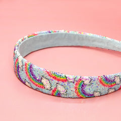 Rainbow Glitter Headband - FROG SAC