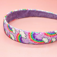 Rainbow Glitter Headband - FROG SAC