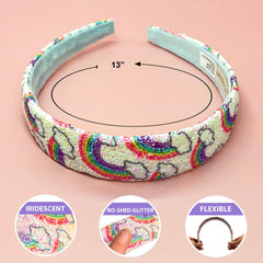 Rainbow Glitter Headband - FROG SAC