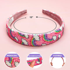 Rainbow Glitter Headband - FROG SAC