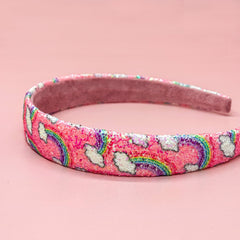 Rainbow Glitter Headband - FROG SAC