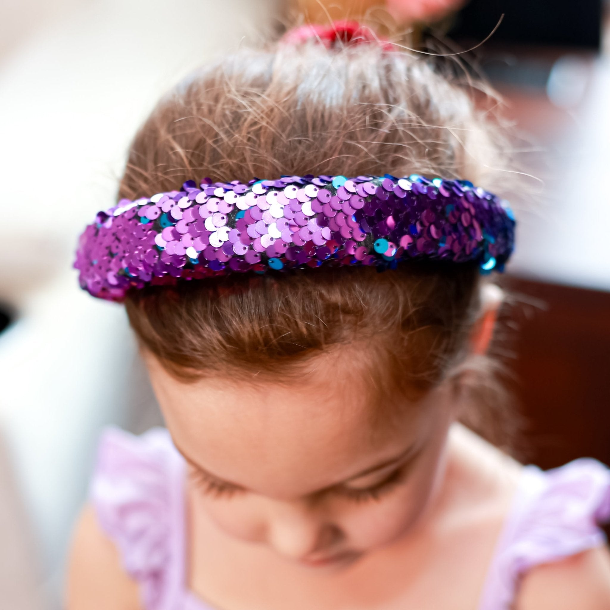 Reversible Sequin Headband - Kids Padded Hair Band - FROG SAC