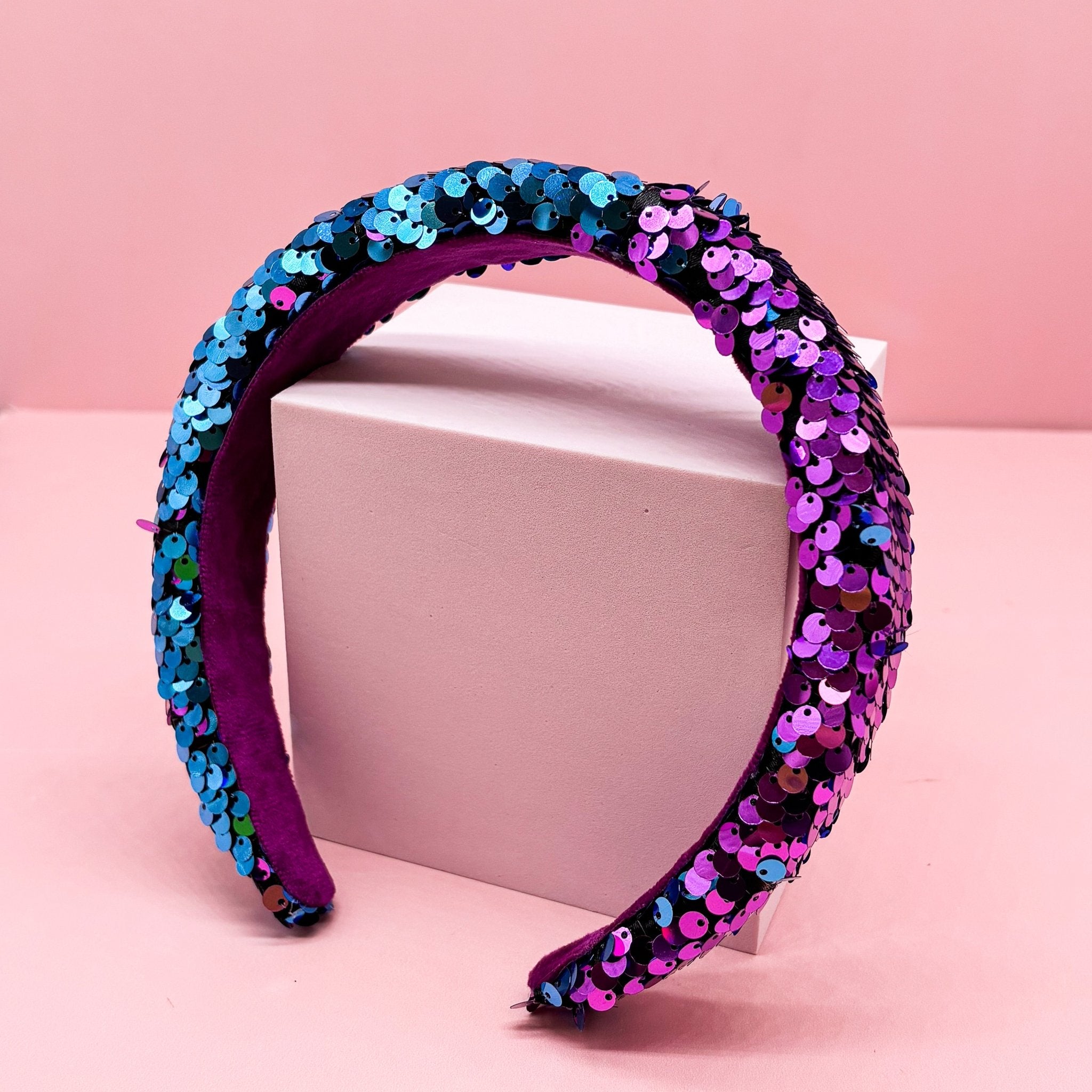 Reversible Sequin Headband - Kids Padded Hair Band - FROG SAC