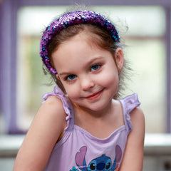 Reversible Sequin Headband - Kids Padded Hair Band - FROG SAC