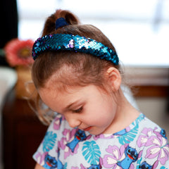 Reversible Sequin Headband - Kids Padded Hair Band - FROG SAC