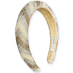 Rhinestone Headband - Padded Hair Band - FROG SAC