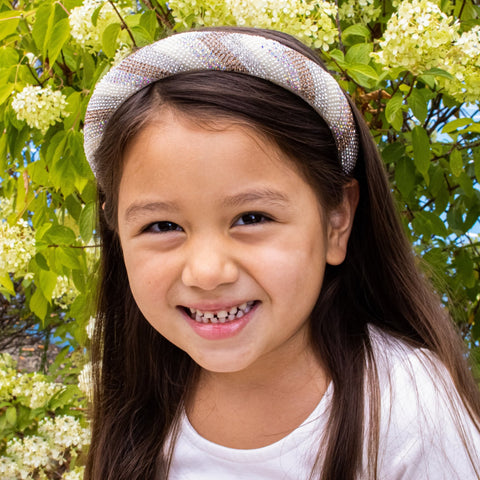 Rhinestone Headband - Padded Hair Band - FROG SAC