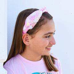 Sequin Knot Headband - Valentine Heart - FROG SAC