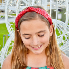 Sparkly Sequin Knot Headband - FROG SAC