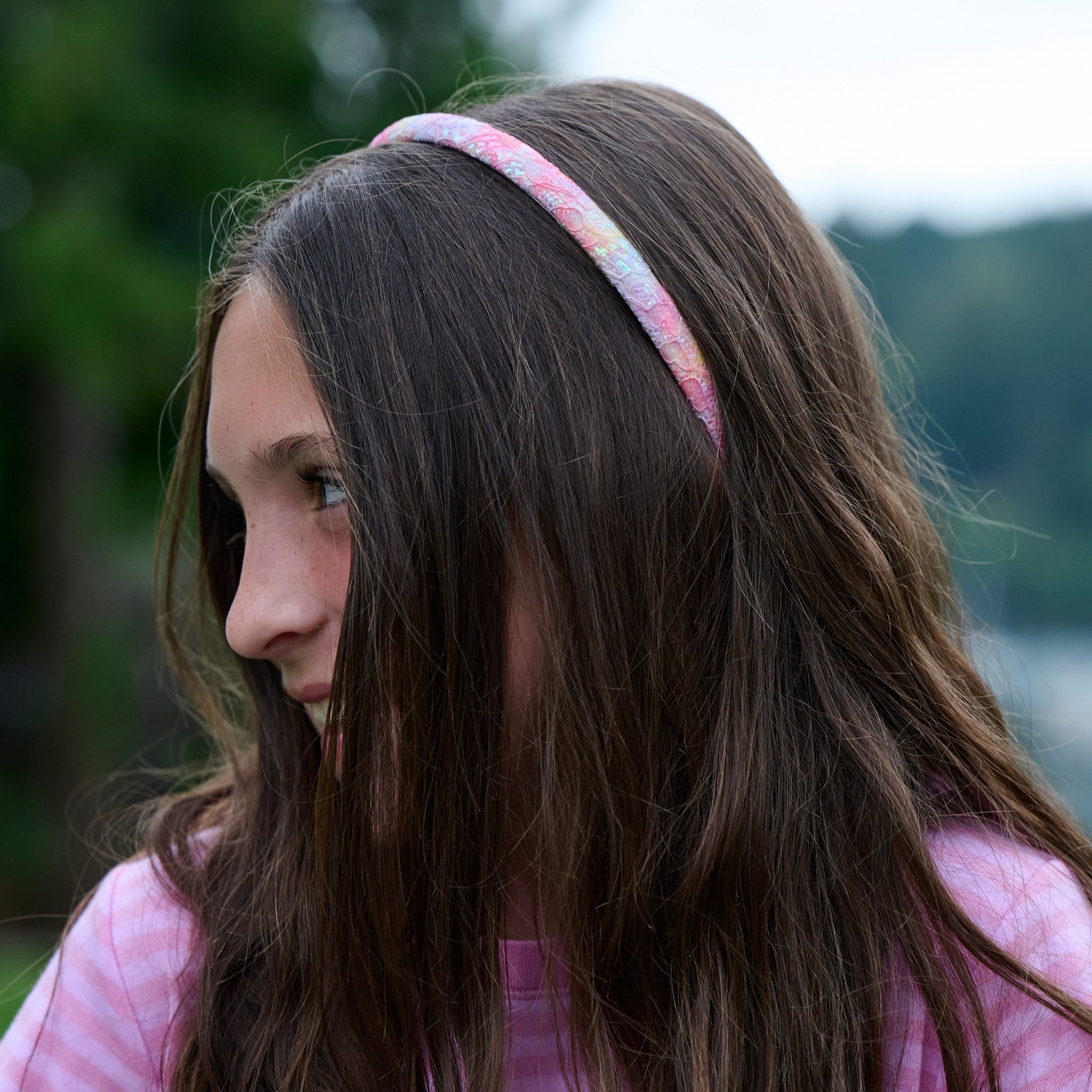 Thin Glitter Lace Headbands - 4 Pack - FROG SAC
