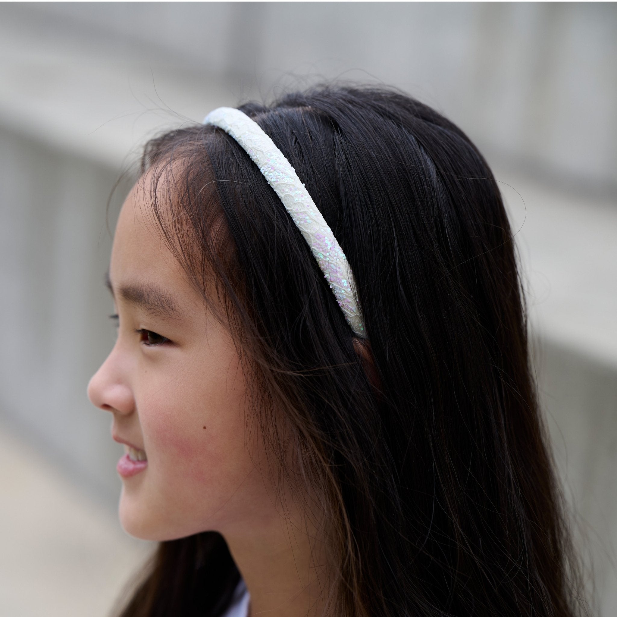 Thin Glitter Lace Headbands - 4 Pack - FROG SAC