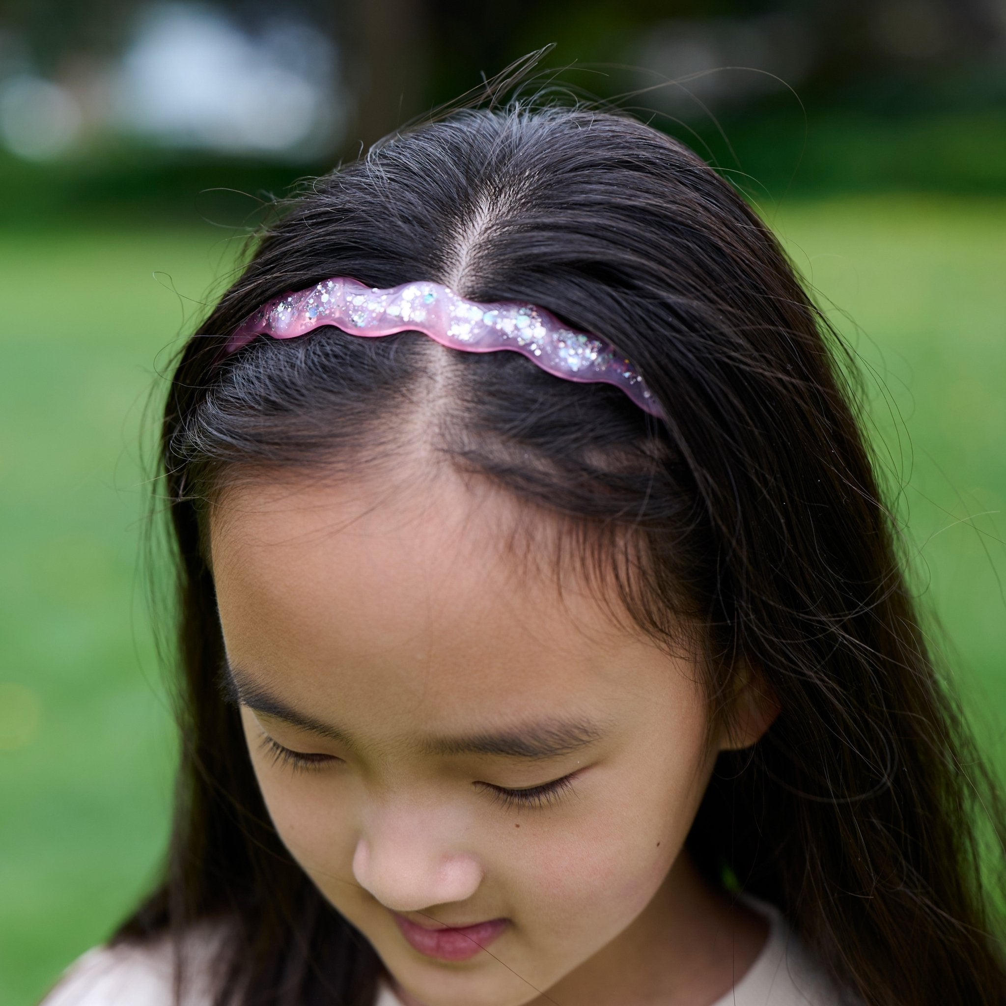 Thin Wavy Glitter Headbands - 4 Pack - FROG SAC
