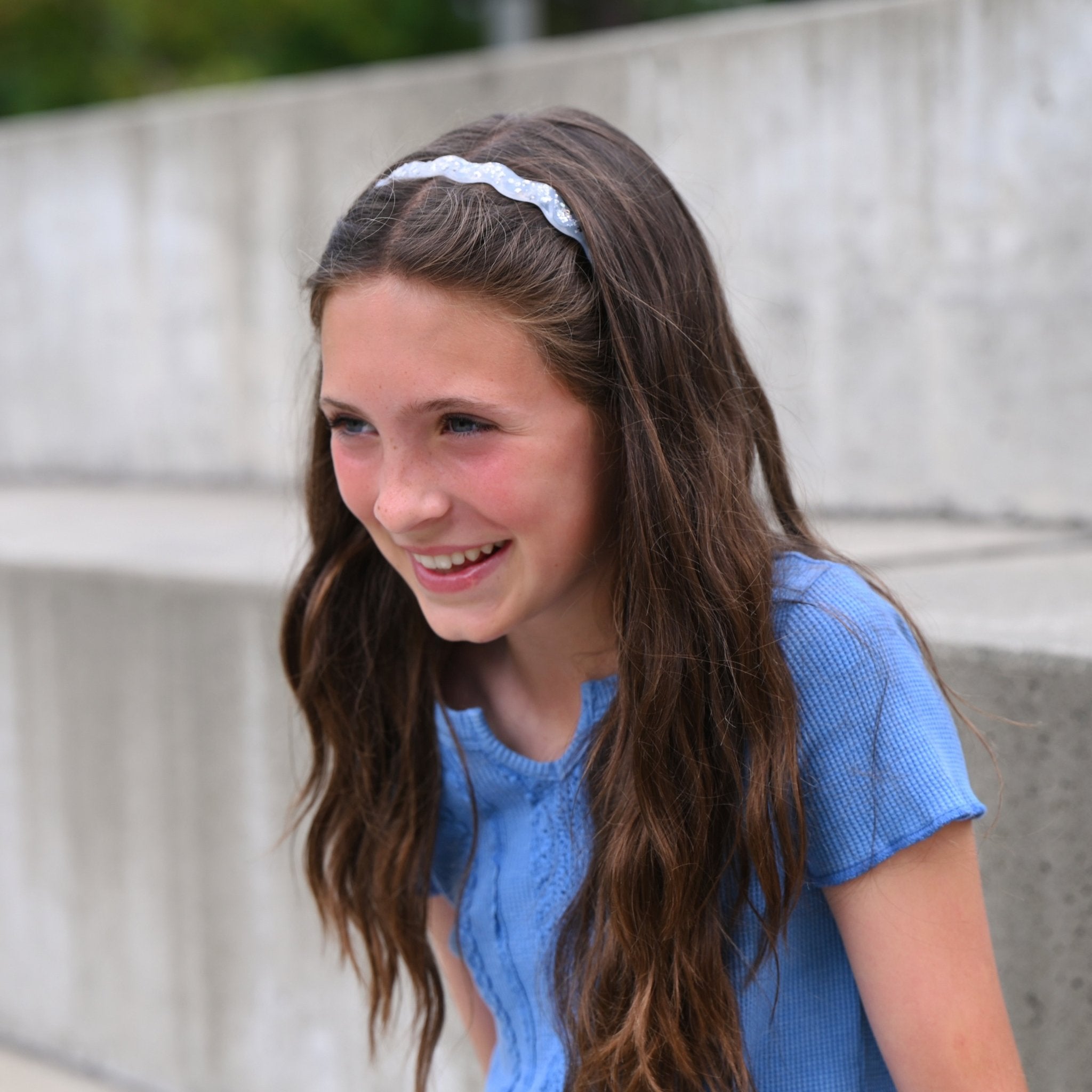 Thin Wavy Glitter Headbands - 4 Pack - FROG SAC