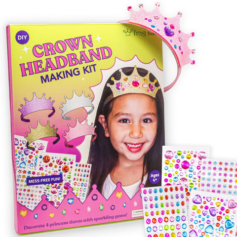 Tiara Crown Headband Making Kit - DIY Craft for Kids - FROG SAC