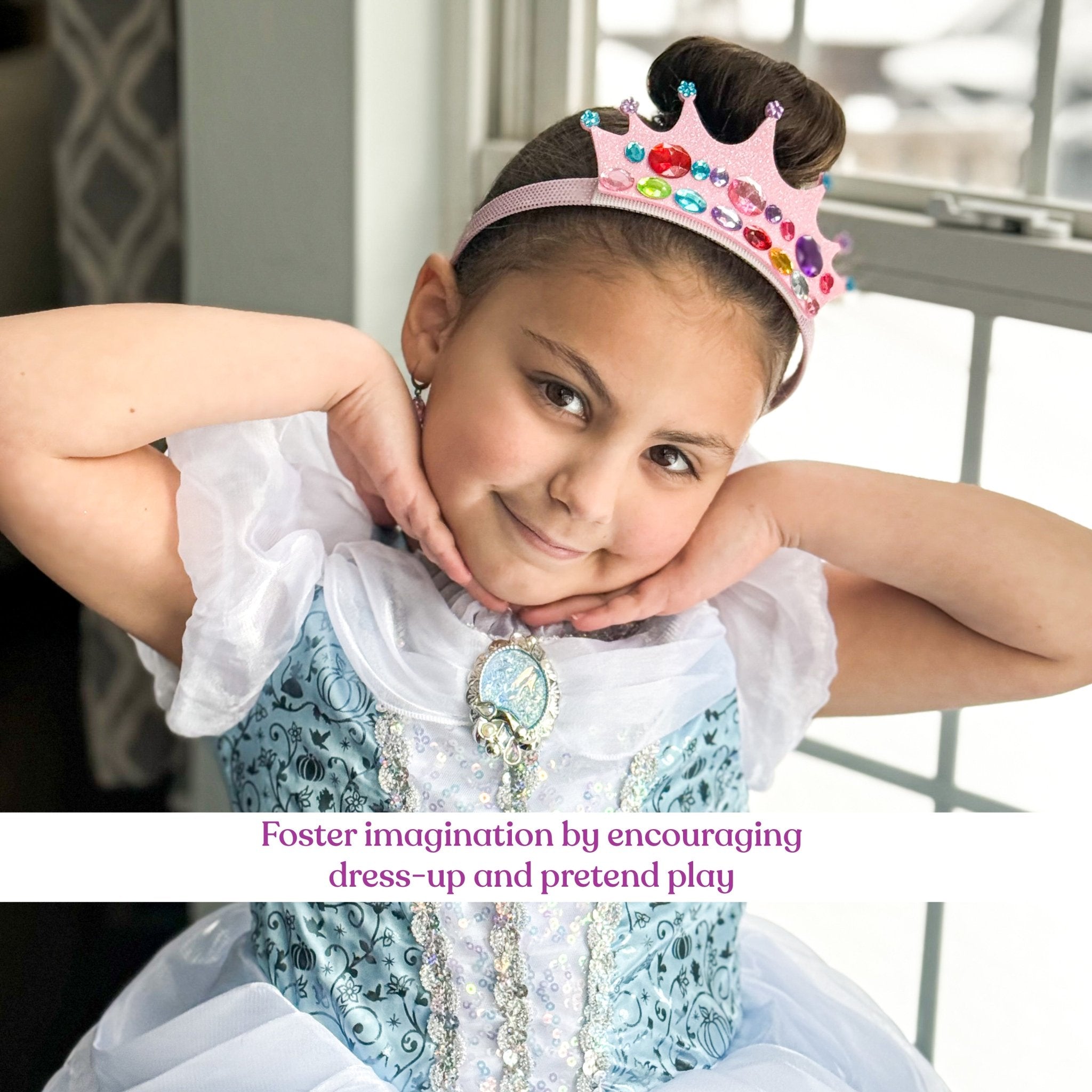 Tiara Crown Headband Making Kit - DIY Craft for Kids - FROG SAC